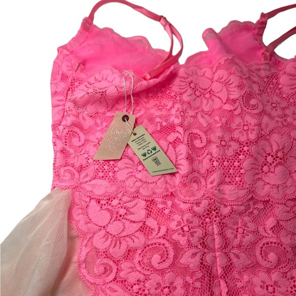 NWT We are HAH/Free People Maid To Wear Bodysuit Rose Quartz Size S - Picture 5 of 10